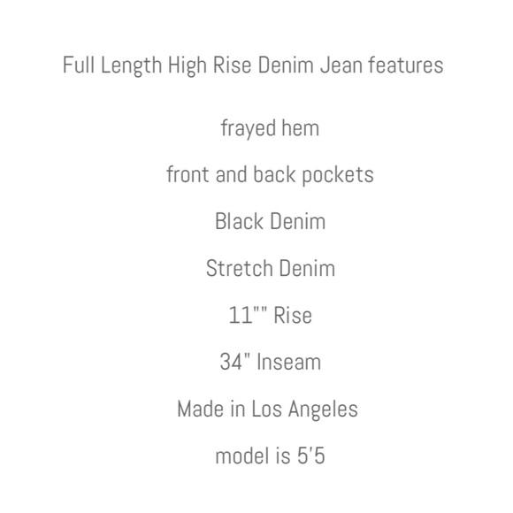 . GJG Denim Plain Black Bell Bottom Jeans - Picture 3 of 5